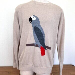 Parrot Sweater - Pullover - C.J.M. Knitwear - Made in England - Oversized Unisex